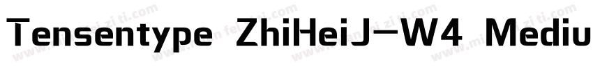 Tensentype ZhiHeiJ-W4 Medium字体转换